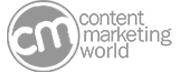 Content Marketing World logo in grey