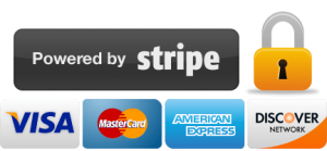 Powered by Stripe Badge for BrandLume