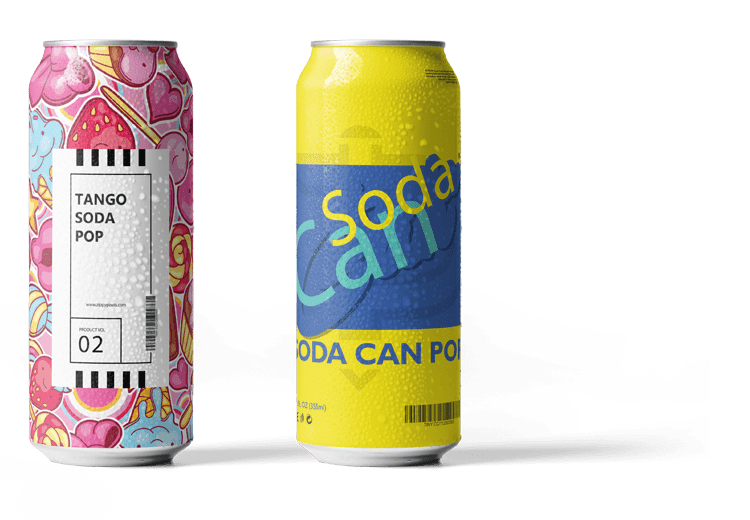 Creative Label Design for Soda Cans by BrandLume
