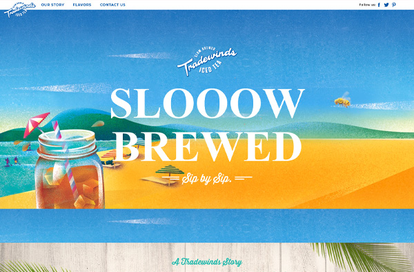 Previous Beverage Website Design Example