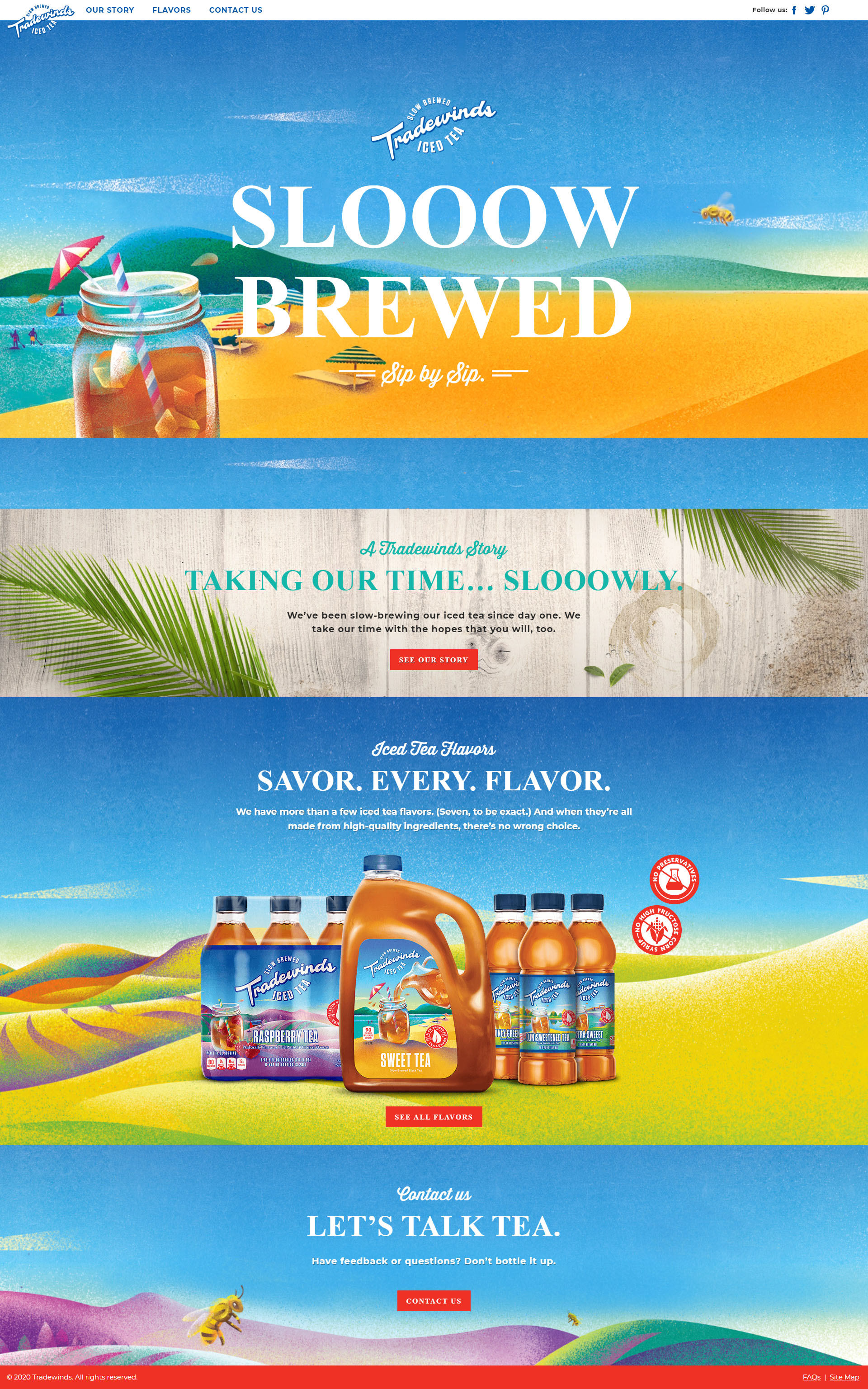 Previous Beverage Website Design Example