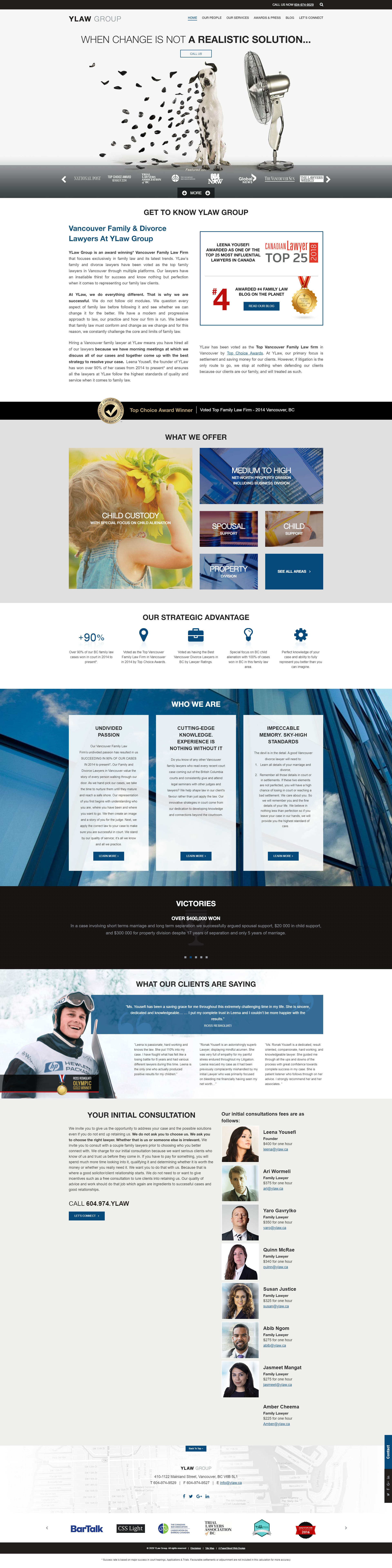 Previous Family Law Firm Website Design Sample