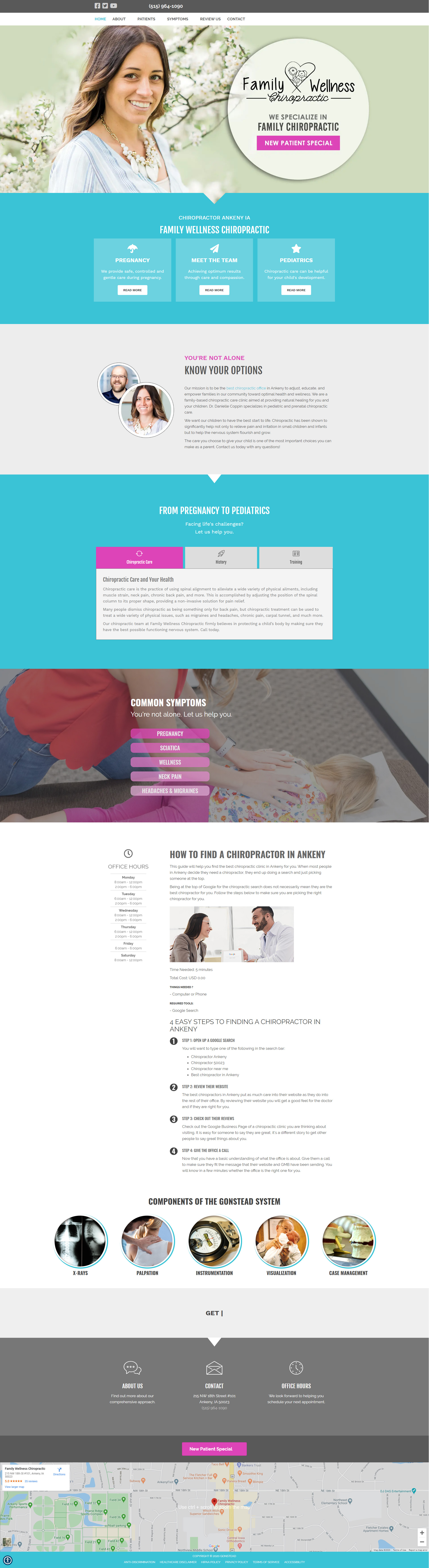 Previous Healthcare Provider Website Design Sample