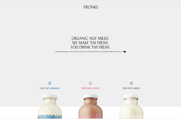 Previous Organic Beverage Website Design Example