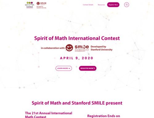 Previous Math Contest Website Design Example