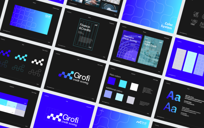 sample brand identity guidelines of a financial & credit brand